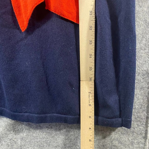 Boden Sweater Dress 10 Navy Blue Esmeralda Waist Tie Retro A-Line Mini - Picture 8 of 11